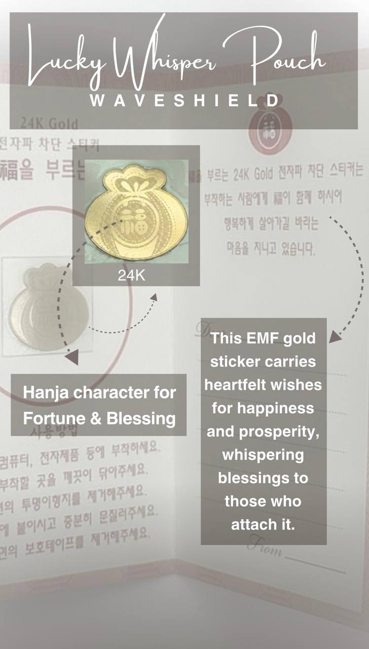 24K Gold EMF Stickers